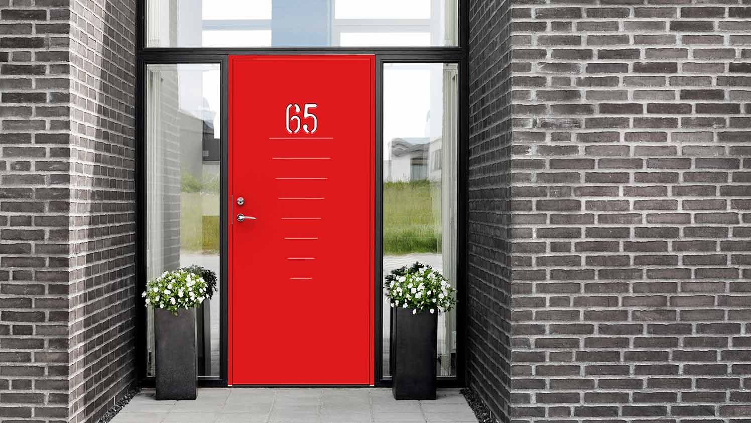 Ulko-ovessa talon numero – numero-ovi hurmaa kekseliäällä yksilöllisyydellään